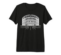Colosseo Linia Arte Storico Maglietta Premium