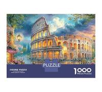 Colosseo Puzzle da 1000 pezzi di ciottoli, gioco impegnativo, perfetto per il relax, 100% cartone riciclato per adulti e bambini, 38 x 26 cm, 1000 pezzi