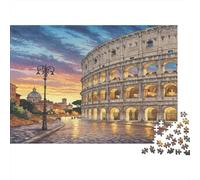 Colosseo Puzzles 1000 Pezzi In Arena tramonto puzzle A Rompicapo in Cartone, Un Set Di Puzzle A Rompicapo Per Relax E Meditazione, Ideale Per Puzzle Di Decorazione Belli