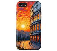 Colosseo Roma Arte in grassetto stile tramonto Van Gogh Custodia per iPhone SE (2020) / 7/8