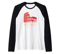 Colosseo Roma Italia Architettura Storia Vibes Minimalist Maglia con Maniche Raglan