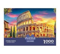 Colosseo_ Roma Puzzle 1000 Pezzi, Jigsaw Puzzle Impossibile Regali Per Adolescenti E Bambini Home Giochi 52x38cm/1000pcs