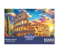 Colosseo_ Roma Puzzle 1000 Pezzi, Jigsaw Puzzle Impossibile Regali Per Adolescenti E Bambini Home Giochi 38x26cm/1000pcs