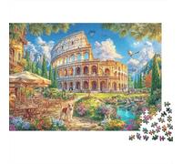 Colosseo_ Roma Puzzle Da 1000 Pezzi - Puzzle Ad Alta Difficoltà,Giochi Stimolanti Per Tutta La Famiglia 38x26cm/1000pcs