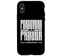 Colossesi 4 2 Perseverare nella preghiera Versetti della Bibbia cattolica Custodia per iPhone X/XS