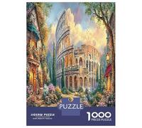Colosseum Garden 1000 Pezzi Colosseum at Dawn Puzzle Giocattoli Puzzle Per Gioco Familiare Decorazione Della Famiglia Per Adulti Romantico Regalo Per 70x50cm/1000pcs