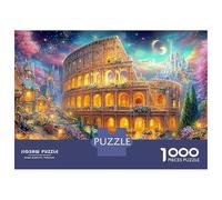 Colosseum Under Crescent Moon And Stars Puzzle Da 1000 Pezzi Dreamy Landmark Building Perfetto Regalo Per Ragazzi, Ragazze, Uomini E Donne 70x50cm/1000pcs