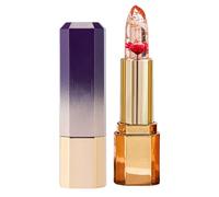 Colour Changing Crystal Jelly Lip Balm,PH Color Changing Lip Balm Clear Flower Jelly Lipstick,Transparent Flower Jelly,Colour Lip Gloss With Magic Temperature.60g (A)