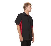Colour chef lavori a952-s Contrast Shirt, Small, nero/rosso