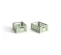 Colour Crate Storage Box Mini Set da 2 Menta