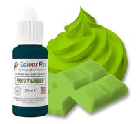 Colour Flex Party Gel colorante alimentare a base di olio verde per colorare cibi ad alto contenuto di grassi; crema al burro, cioccolato, pastelle, fondente, glassa e altro, 15 ml