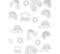 Colour It In: Rainbow Dreams: A Color-It-Yourself Notebook Cover for Colorful Thinkers | College Ruled | 120 Pages | 8.5 x 11 Inches