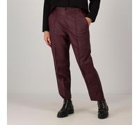 Colour Lab Pantaloni in tessuto spalmato con nervatura