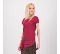 Colour Lab T-shirt in jersey e mussola di cotone con taglio diagonale