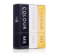 Colour Me Black/White/Gold Homme- EDP da Uomo - Cuoio e Bergamotto 3 x 50ml | Eau de Parfum Uomo, Idea Regalo Uomo, Profumo Uomo, Per Tutti I Giorni