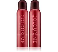 Colour Me Dark Red - Fragrance for Him and Her - 150ml Body Spray, by Milton-Lloyd (Confezione da 2)