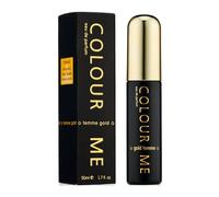 Colour Me Femme Gold - EDP da Donna - Caramello e Muschio, Intenso 50ml | Eau de Parfum Donna, Fragranza Floreale e Calda, Lampone, Gelsomino, Lunga Durata, Idea Regalo Donna