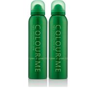 COLOUR ME Green 150 ml Spray corpo Profumo da uomo, Fragranza di lusso - Dopobarba da uomo, Persistente Fragranza di Milton-Lloyd, 150ml (Confezione da 2)