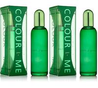 COLOUR ME Green Profumo da uomo, Eau de Parfum 90 ml, fragranza di lusso - Dopobarba da uomo, persistente Fragranza di Milton-Lloyd, 90ml (Confezione da 2)