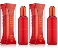 COLOUR ME Red Profumo da donna, Eau de Parfum 100 ml, Fragranza di lusso - Profumo da donna, persistente Profumi di Milton-Lloyd, 100ml (Confezione da 2)