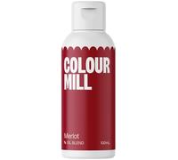 Colour Mill Oil Blend Merlot Colorante Alimentare a Base di Olio - Colorante Alimentare per Cioccolato, Fondente, Cupcake, Torte, Macaron, Pasticceria Food Coloring Decorazione di Torte - 100ml
