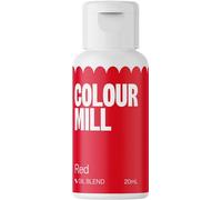 Colour Mill Oil Blend Red Colorante Alimentare a Base di Olio - Colorante Alimentare per Cioccolato, Fondente, Cupcake, Torte, Macaron, Pasticceria Food Coloring Decorazione di Torte - 20ml