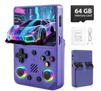 Colourbing 2025 - Console di gioco portatile RG36 PRO retrò, schermo IPS da 3,5", oltre 30.000 giochi, sistema Linux, regalo di compleanno per adolescenti, partner e fidanzati (viola)
