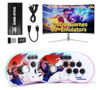 Colourbing A16 Retro Games Console - Wireless Connection,30000 Classic Games,two Separate 3D Joysticks,RGB Ambient Lighting,4K HD HDMI TV Retro Gaming Stick, Perfect Birthday Gifts for Boys & Girls