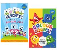 Colourblocks & Alphablocks Annual 2025 letters, Sounds, Games, Puzzles & Stories 2 Books Collection Set