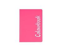 Colourbook - 1 Quaderno A5 Brossurato Serie Fluo per Terza, Quarta e Quinta Elementare - Carta 100g per Matematica - Quadretti 5MM - Rosa Fluo