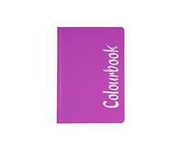 Colourbook - 1 Quaderno A5 Brossurato Serie Fluo Per Terza, Quarta e Quinta Elementare - Carta 100g Quadretti 5MM - Viola