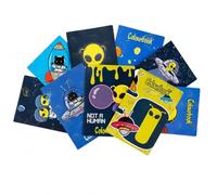 Colourbook 12 Quadernoni Alien World Rigatura 5M Quadretti 5mm