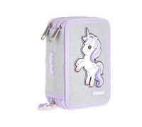 Colourbook Astuccio 3 Zip Unicorno in Rilievo Completo 44 Pezzi (Bianco)