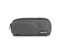Colourbook Astuccio Bustina 2 Zip Glitter Portapenne Scuola (Grigio)