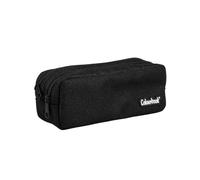 Colourbook Astuccio Bustina 2 Zip Glitter Portapenne Scuola (Nero)