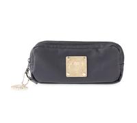 Colourbook - Astuccio Portapenne Geolier, Doppio Scomparto Chiusura Zip, Dimensioni 21x10x6,5 cm (Black Rubber)