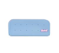 Colourbook Pin It - Astuccio Portapenne In Morbido Silicone, Chiusura Zip, Formato 19.5x7x5.5 cm (Celeste)