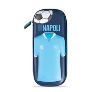 Colourbook - Astuccio Rigido Portapenne 3D, Tasca Interna con Cerniera, Pattina con Elastici, Dimensioni 24x5x10cm, Blu Navy