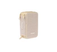 Colourbook Astuccio Scuola 3 Zip Glitterato Completo 44 Pezzi (Oro)