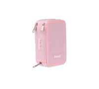Colourbook Astuccio Scuola 3 Zip Glitterato Completo 44 Pezzi (Rosa)
