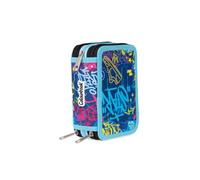 Colourbook Astuccio Scuola 3 Zip Urban Completo 44 Pezzi (Street)