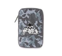 Colourbook - Astuccio Scuola Geolier 1 Zip, Organizzazione con Pattina Interna, Set Completo 30+ Pezzi (Camouflage)