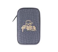 Colourbook - Astuccio Scuola Geolier 1 Zip, Organizzazione con Pattina Interna, Set Completo 30+ Pezzi (Skin)
