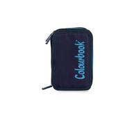 Colourbook Bicolor Astuccio Scuola 3 Zip 45 Pezzi (Blu)