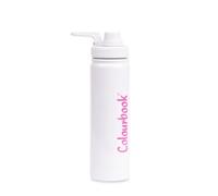 Colourbook - Borraccia Termica 650 ml Colour Trek, Doppia Parete Isolante, Tappo Antiperdita, Leggera e Compatta, Mantiene Caldo/Freddo fino a 12h (Bianco)