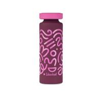 Colourbook Borraccia Termica Acciaio Inox 500 ml Soft Touch (Borgogna)