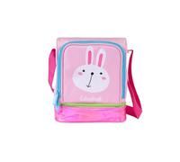 Colourbook - Borsa Termica per Bambini, Lunch Bag Capiente 4L, Tessuto Impermeabile, Tracolla Regolabile, Doppio Scomparto, Dettagli 3D (Coniglio)