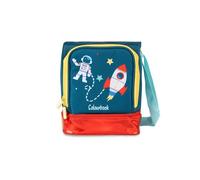 Colourbook - Borsa Termica per Bambini, Lunch Bag Capiente 4L, Tessuto Impermeabile, Tracolla Regolabile, Doppio Scomparto, Dettagli 3D (Spazio)