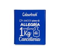 Colourbook Box Cancelleria 1 kg Kit Scuola Completo (Blu)