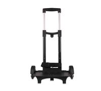 Colourbook Carrello Porta Zaino Scuola Pieghevole Nero Universale - Trolley con Manico Telescopico Regolabile e Base Rinforzata per Viaggio e Scuola